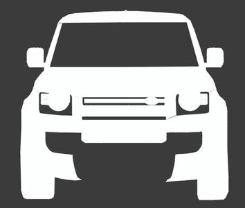 New Land Rover Defender silhouette