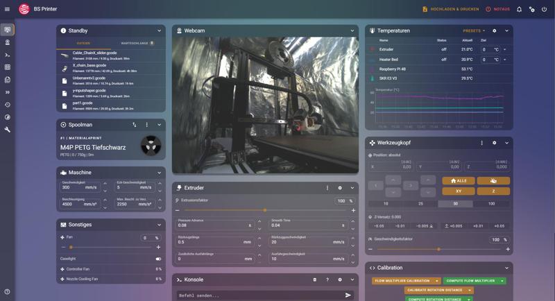 Mainsail theme simple