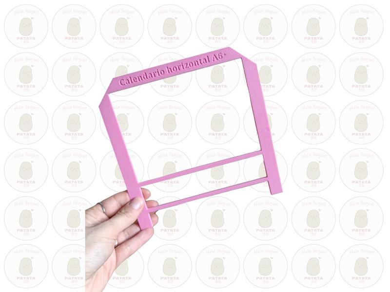 Regla Plantilla Calendario Horizontal A6+ 15,5 X 11 Cm