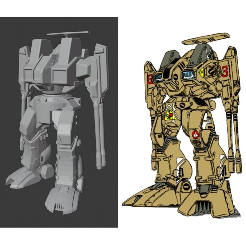 Robotech RPG Tactics Destroid Radar X Defender Macross