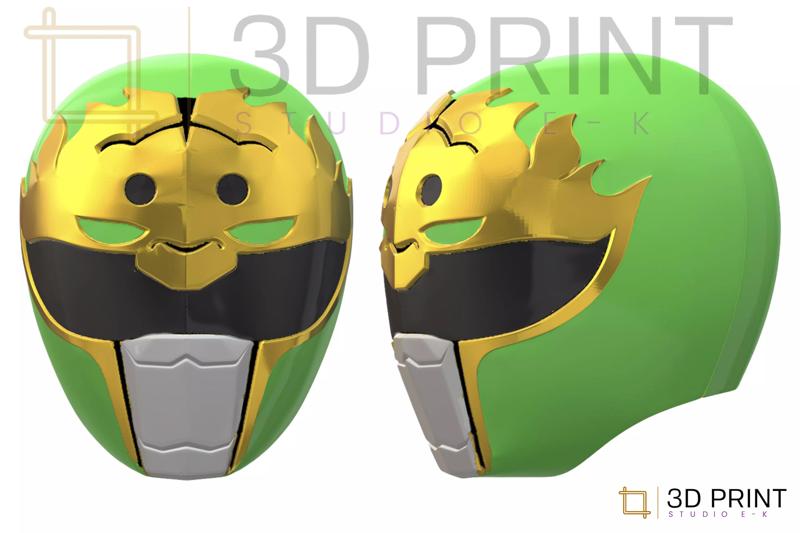 Power Rangers Dai Green Ranger helmet