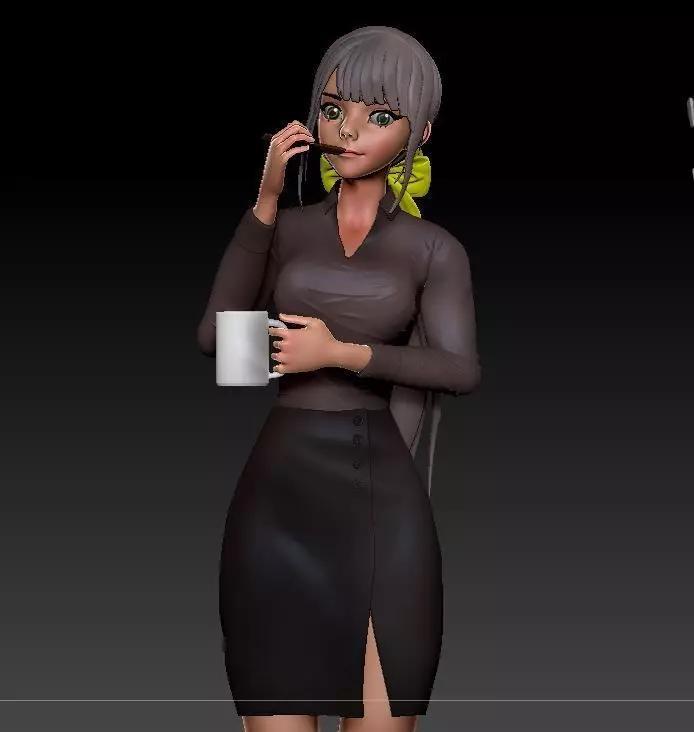 Cartoon Ang Teacher Sexy Style   3D Print model