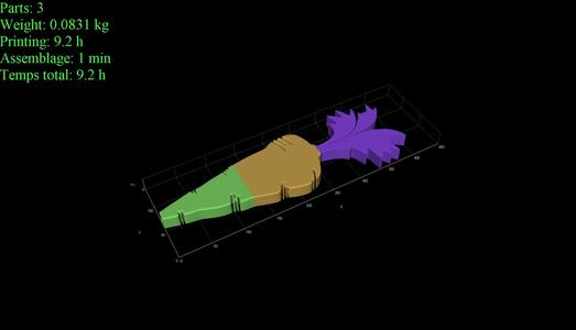GIANT CARROT IN 40 CM, 60 CM AND 100 CM SIZES