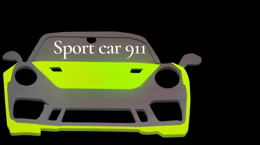 Sport car keychain