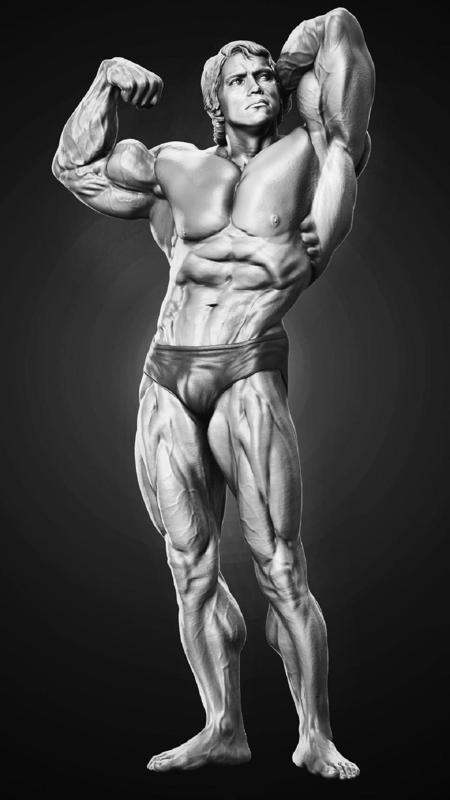 Arnold Schwarzenegger 3D Model Ready to print 3D print model 3D print model