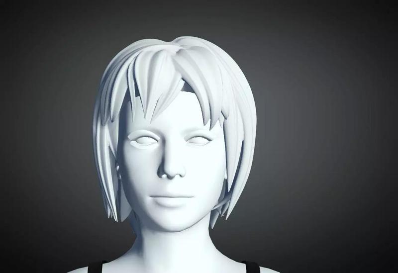 3D Hair style for Female 37 3D model