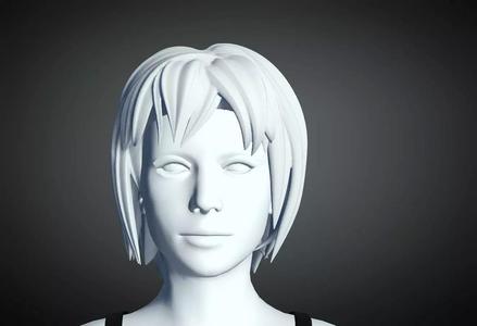 3D Hair style for Female 37 3D model