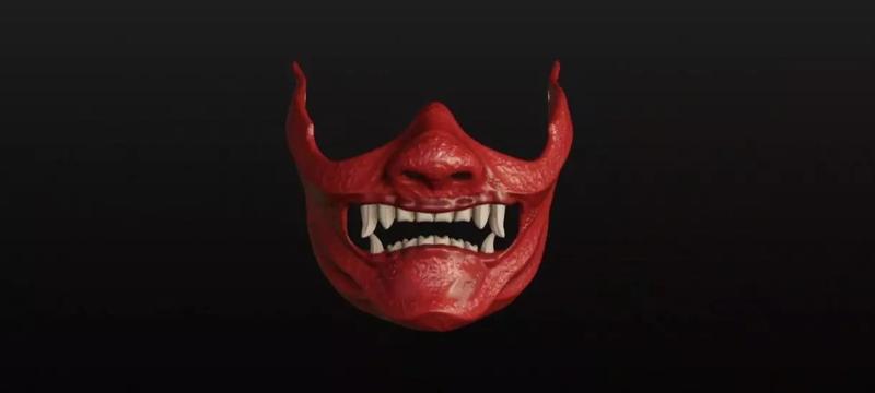 Half oni mask