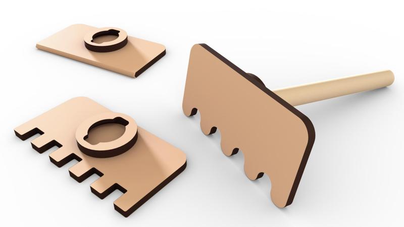 Zen garden sand rakes