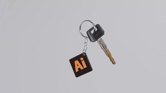 Adobe Illustrator Keychain