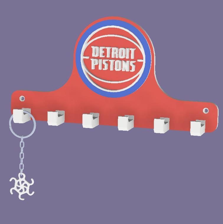 Detroit Pistons NBA KEYS HOLDER WALL