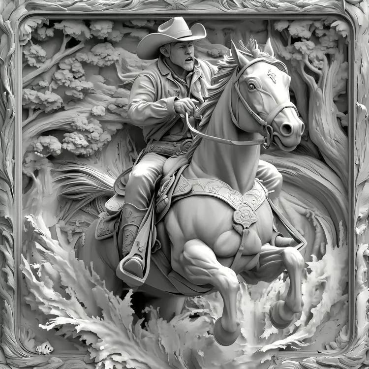 Horseman stl file cnc