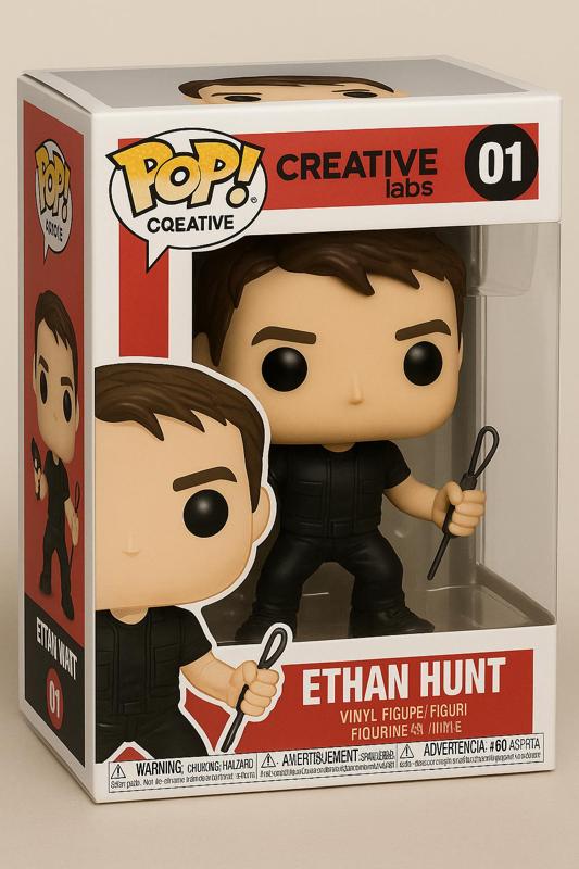 Ethan Hunt Mission Impossible Funko Pop Style  3D Printable Figurine STL Model