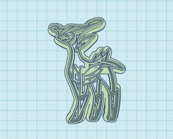 Pokemon: Virizion Cookie Cutter