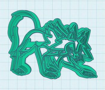 Pokemon: Lycanroc Cookie Cutters