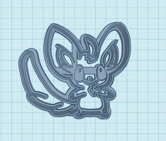 Pokemon: Minccino Cookie Cutter