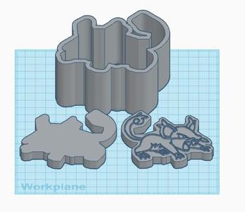 Pokemon: Alolan Rattata 3 Piece Bath Bomb Mold