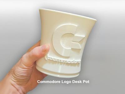 Commodore Logo Desk Pot