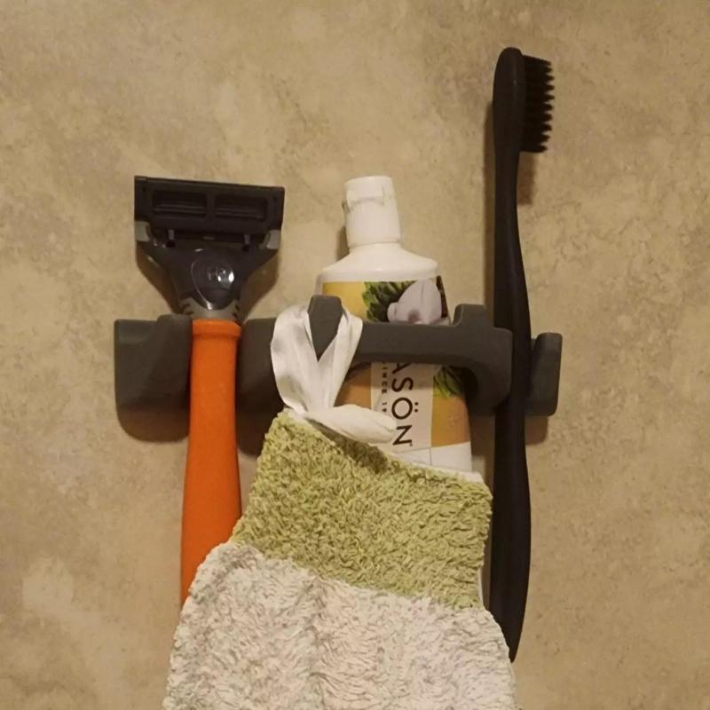Toothbrush Toothpaste and Razor holder shower wall mount