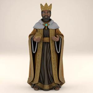 Balthasar Magi Nativity STL 3D Model