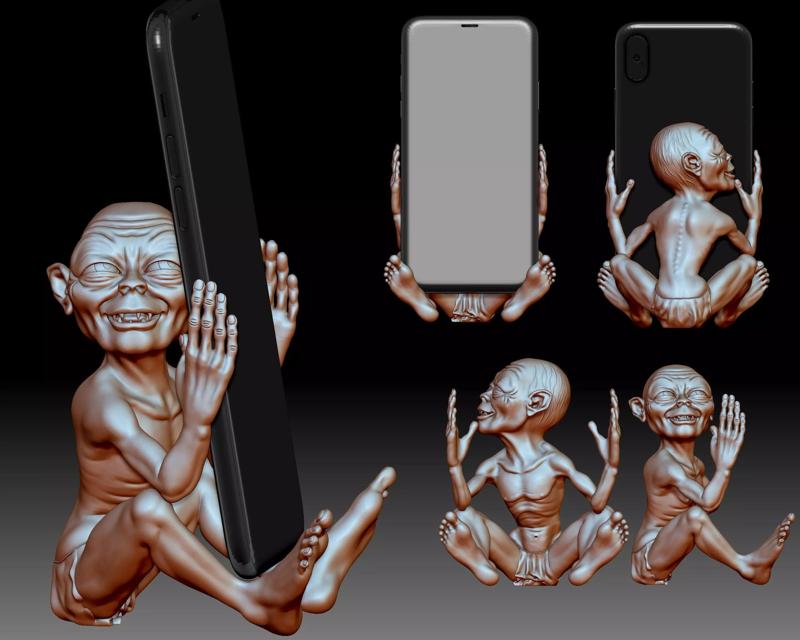 Phone holder My precious 3D printable for any type of phone