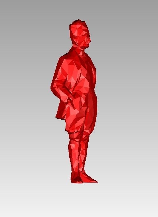 Mustafa Kemal Atatürk (low poly)