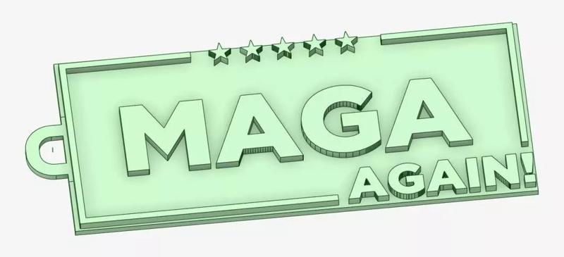 MAGA Again Keychain