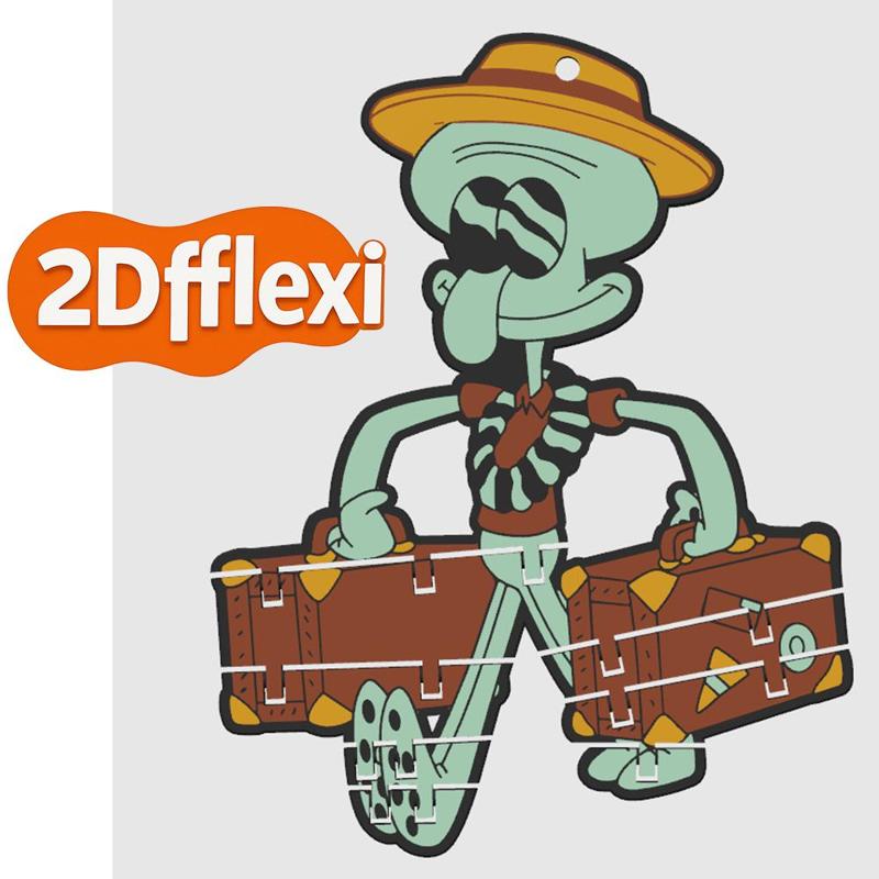 squidward on the beach 2D fflexi