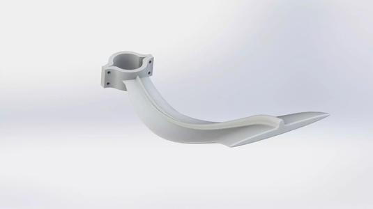 SharkFin plastic wall bracket