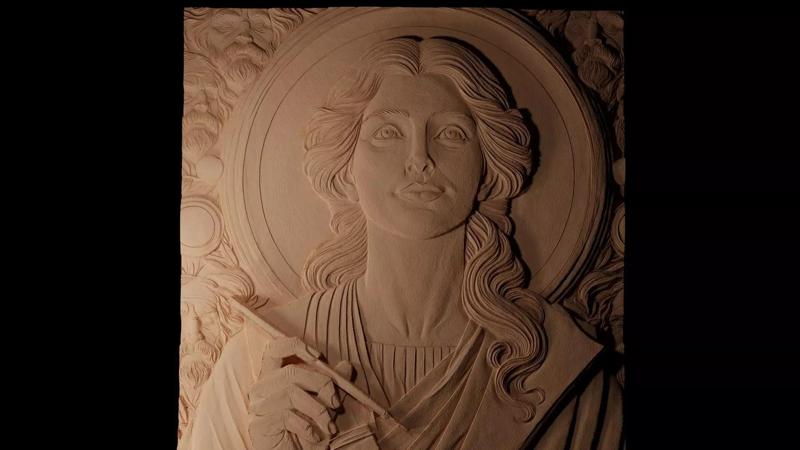 Helen Keller CNC 3d Print High Relief Sand Casting