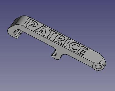 Patrice pocket bottle opener