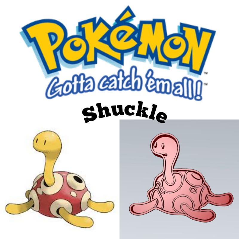 AMAZING POKEMON shuckle COOKIE CUTTER STAMP CAKE DECORATING
