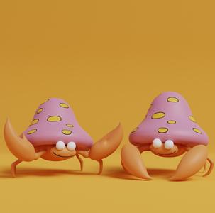 Pokemon - Parasect with 2 poses