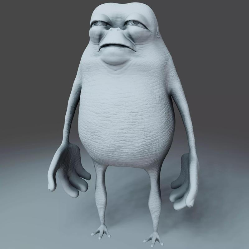 Monster - 3D Print Model frog