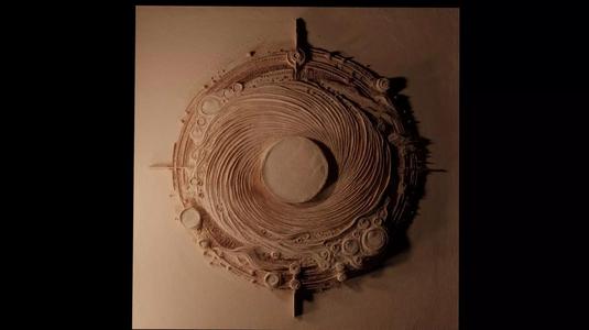 Black Hole CNC 3d Print High Relief Sand Casting