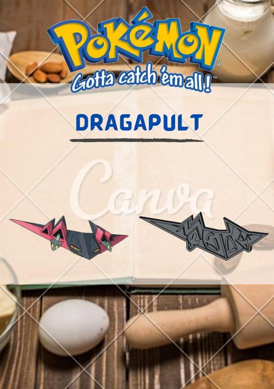 AMAZING POKEMON dragapult COOKIE CUTTER STAMP CAKE DECORATING