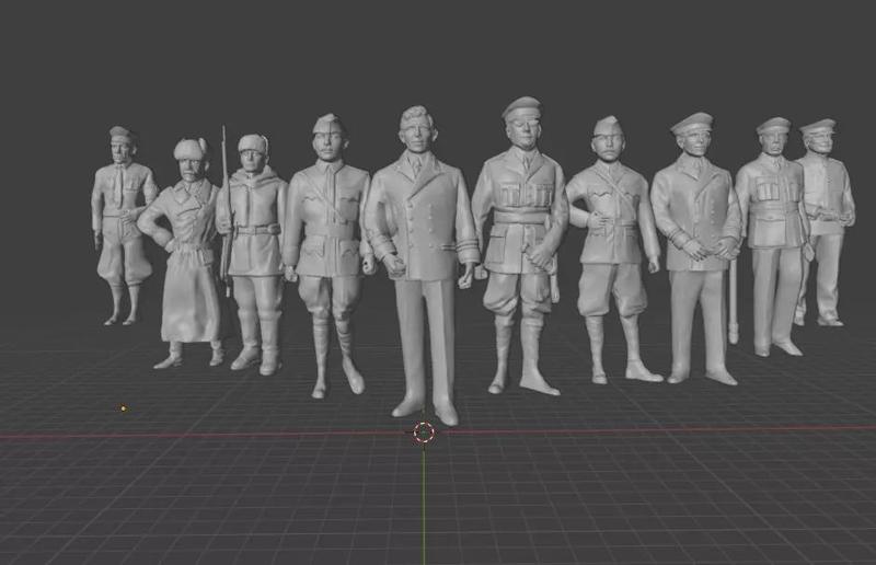 Second World War Character Figurines