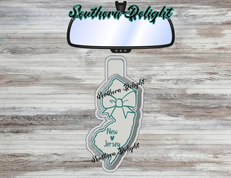 New Jersey w/ bow freshie mold
