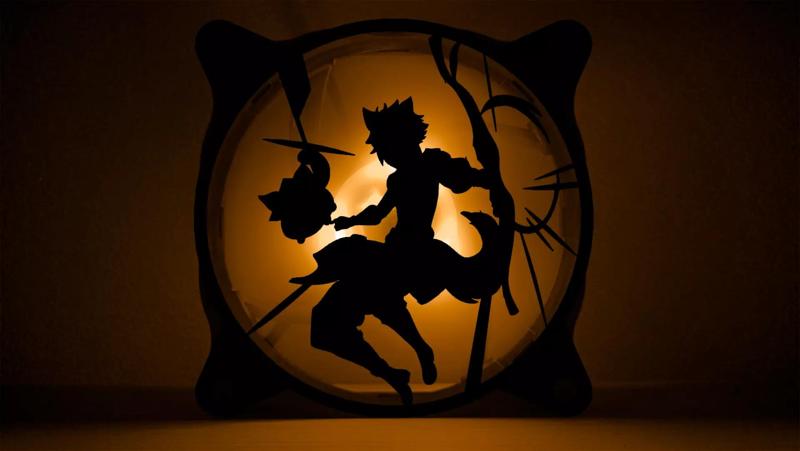 Genshin Impact Gorou PC fan cover