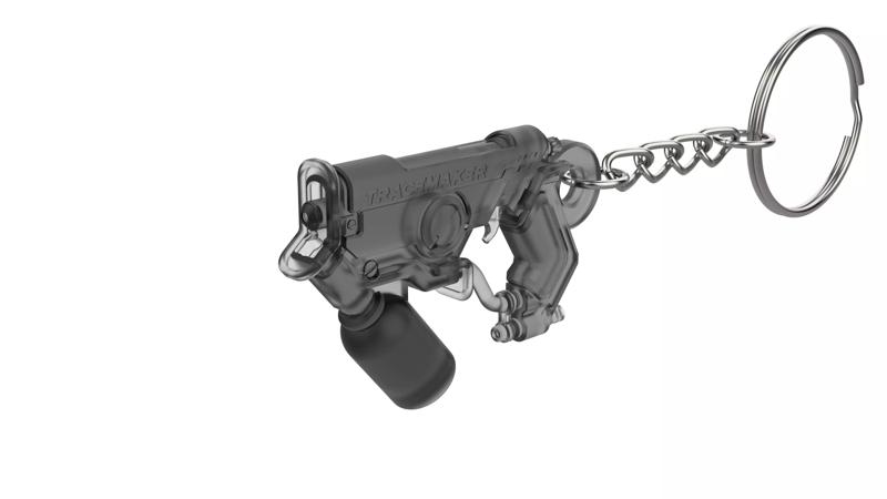 Keychain - Tracer Graffiti Skin Blaster - Overwatch - STL