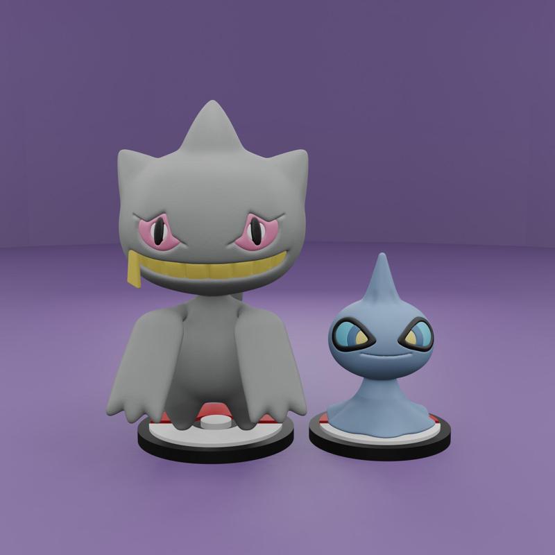 Pokemon No. 353. 354 Shuppet, Banette