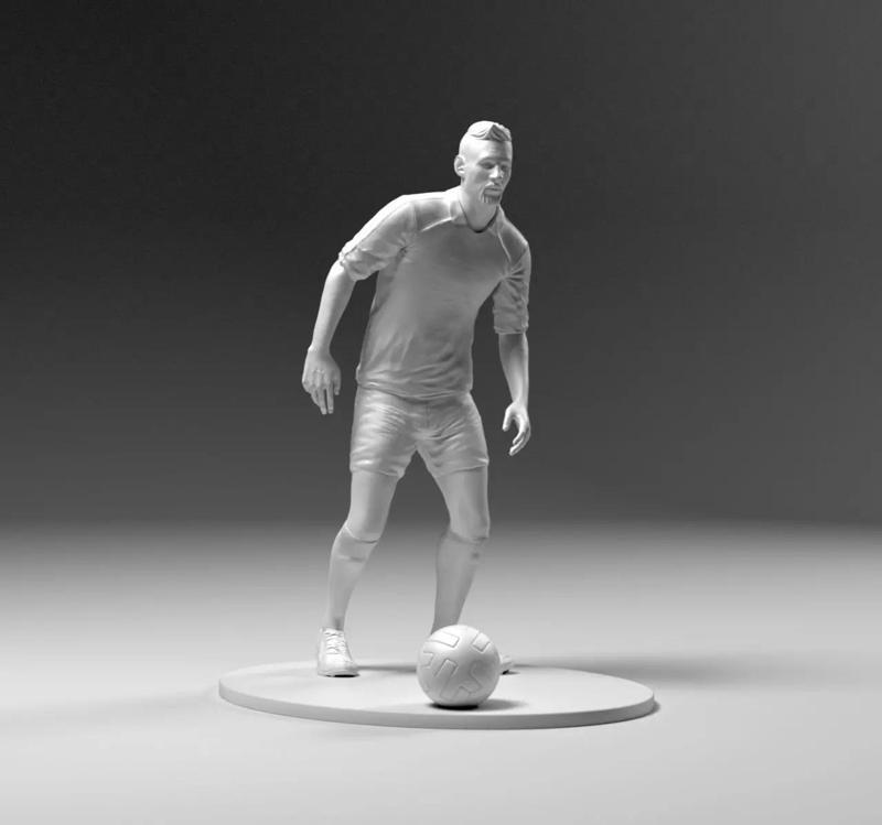 Footballer 03 Prepare To Footstrike 02 Stl