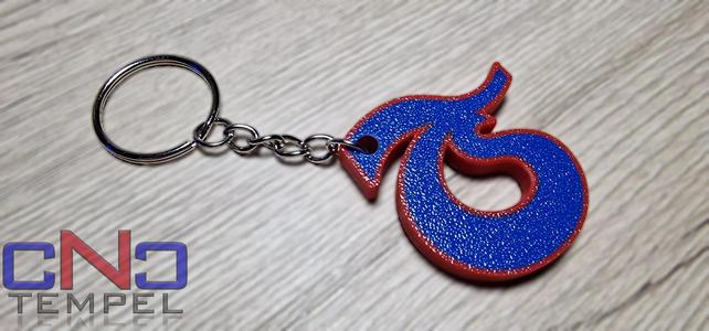 Trabzonspor Keychain - 3DPrint Multicolor Fanart