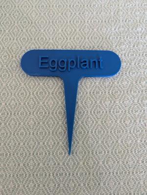 Eggplant Plant Marker / Stake / Stick