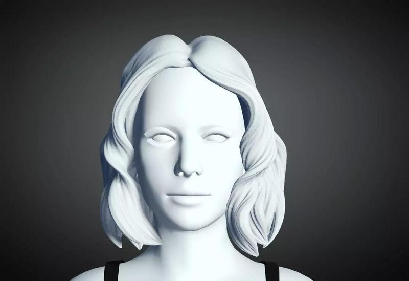 3D Hair style for Female 58 3D model