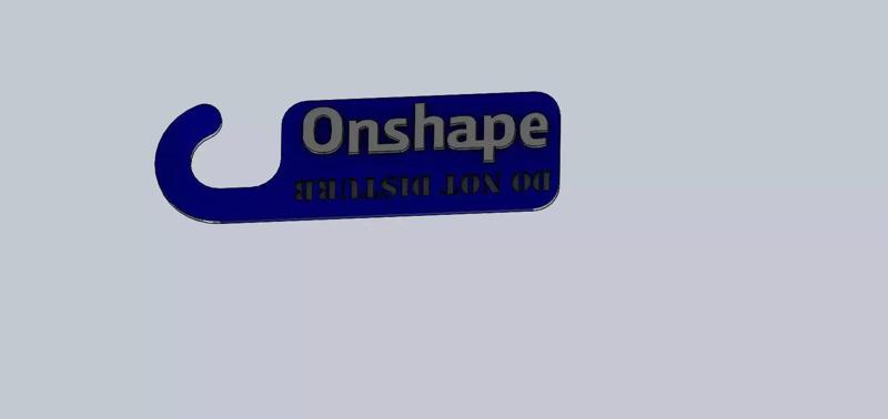 Onshape Do Not Disturb Door Hanger