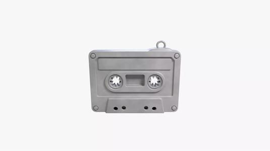 Vintage Cassette Keychain 3D STL File Printable Old School Charm