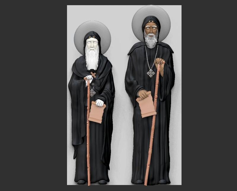 St. Moses the Black and St. Esizoros