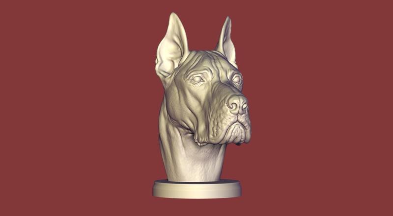 Great Dane Bust / Gran Dane Bust