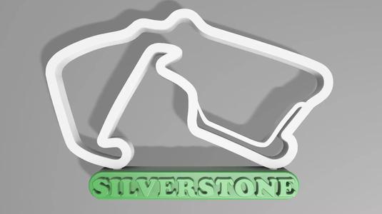 F1 SILVERSTONE RACETRACK DECOR STL FILE FUSION 360